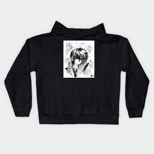 Drawing of a boy 2002 Kids Hoodie